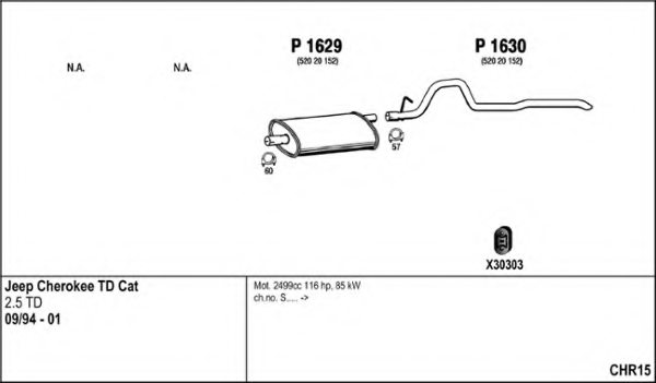 FENNO CHR15 Exhaust System